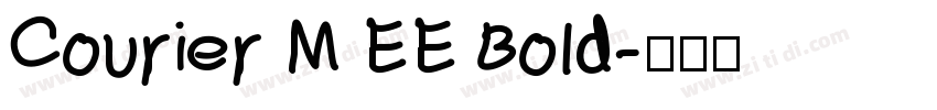 Courier M EE Bold字体转换